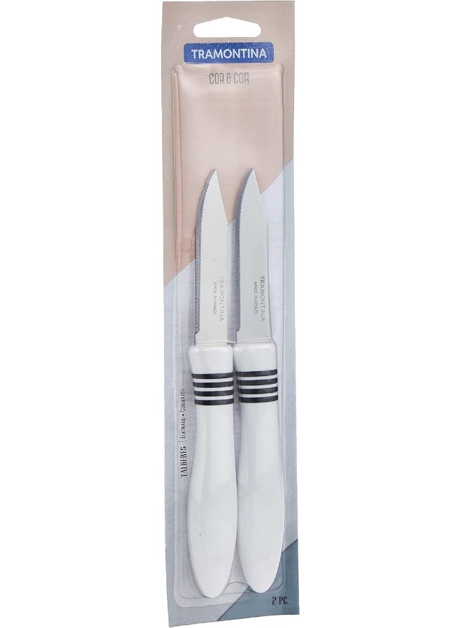 2-Piece Cor And Cor Paring Knife Set White/Silver - pnsku/N26785311A/45/_/1732199342/df58cad3-b716-4b8f-b67e-a324e367168b