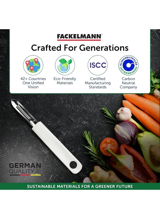 FACKELMANN - Vegetable Peeler White/Silver - Image 1