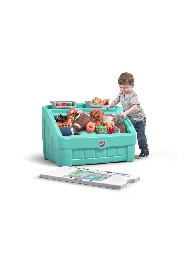 ستيب2 صندوق ألعاب 2 في 1 مع غطاء فني - Image 1