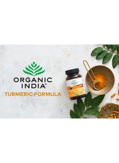 Organic India Turmeric Formula, 90 Vegetarian Caps Packaging May Vary  - Image 5