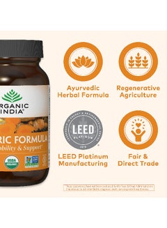 Organic India Turmeric Formula, 90 Vegetarian Caps Packaging May Vary  - Image 4