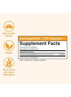 Organic India Ashwagandha Healthy Stress Response, 90 Vegetarian Caps Packaging May Vary  - Image 3