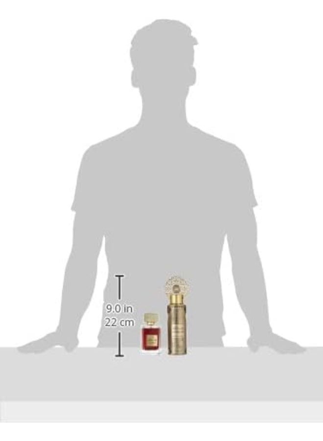 ARABIYAT - Khashab & Oud Gold Edition Gift Set Eau De Parfume 100ml +Perfume Spray 200ml - Image 1