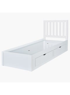 Home Box Ec-Patara 90X200 Bed W/4 Drawers- White  - Image 3