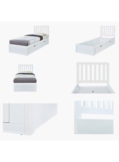 Home Box Ec-Patara 90X200 Bed W/4 Drawers- White  - Image 2