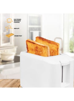 Clikon Bread Toaster 2 Slices 700W 700 W CK2436 White  - Image 3