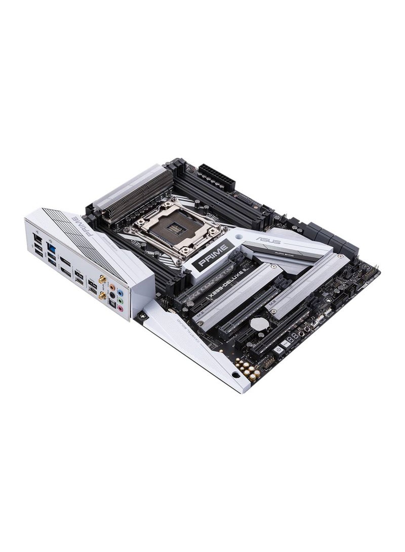 ASUS PRIME X299-DELUXE II ATX Motherboard for Intel LGA 2066 Core X-Series Processors, Intel X299 Chipset, Supports Up to 128GB DDR4 4266MHz (OC), Dual Intel Thunderbolt 3 Type-C Ports, Triple M.2 Slots, 5Gbps LAN, Wi-Fi 802.11ac, Bluetooth 5.0, NVIDIA Quad-GPU SLI & AMD CrossFireX Support, 12-Phase Digital VRM, AURA RGB Lighting, LiveDash OLED Display, USB BIOS Flashback, 5-Way Optimization, PCIe 3.0 x16 Expansion Slots, Pre-mounted I/O Shield, Advanced Cooling Solutions | 90MB0ZB0-M0EAY0 Multicolour - Image 3