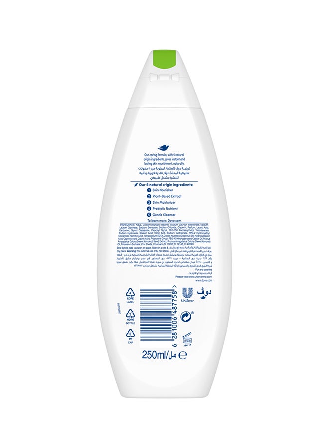 Dove Care By Nature Restoring Body Wash, With Renew Blend Technology, Coconut And Almond, With ¼ Moisturising Cream 250.0ml  - Image 2