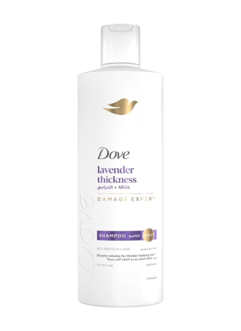 Dove Lavender Thickness Shampoo 400ml - Image 1