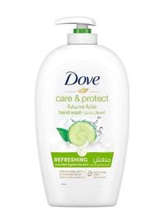 Dove Care And Protect Refreshing Hand Wash Cucumber, Green Tea 500ml  - Image 1