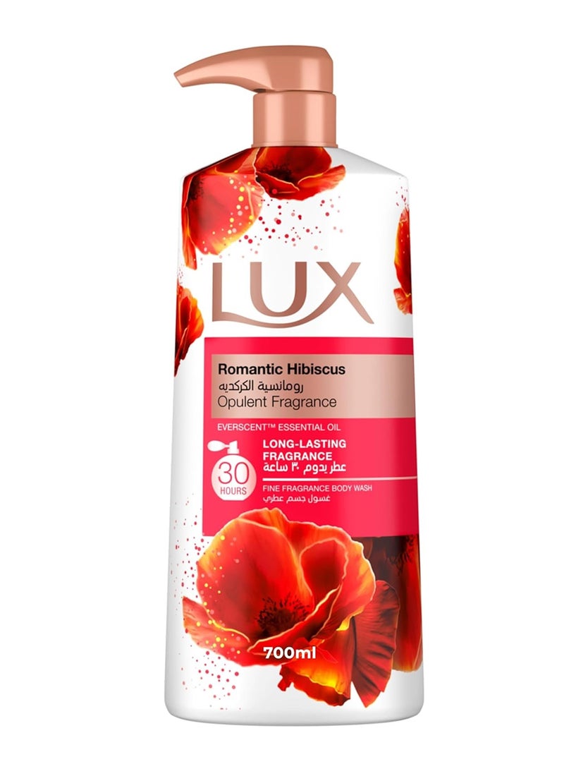 لوكس - غسول جسم عطري برائحة رومانسية الكركدية عطر يدوم 24 ساعة 700 مل 700ملليلتر - Image 1