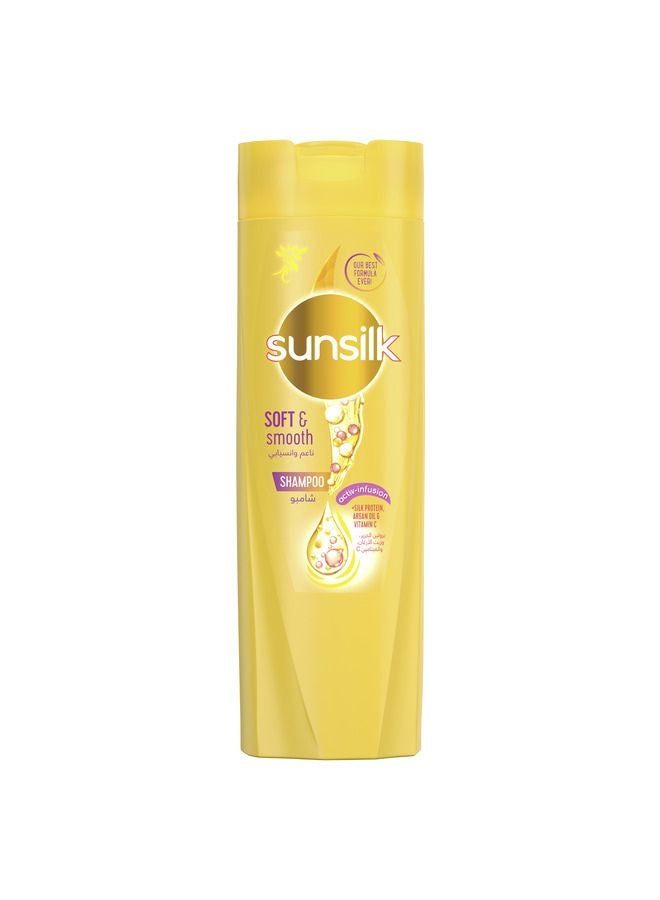 Sunsilk Soft And Smooth Hair Shampoo With Silk Protein Argan Oil And Vitamin C 200ml  - Image 1