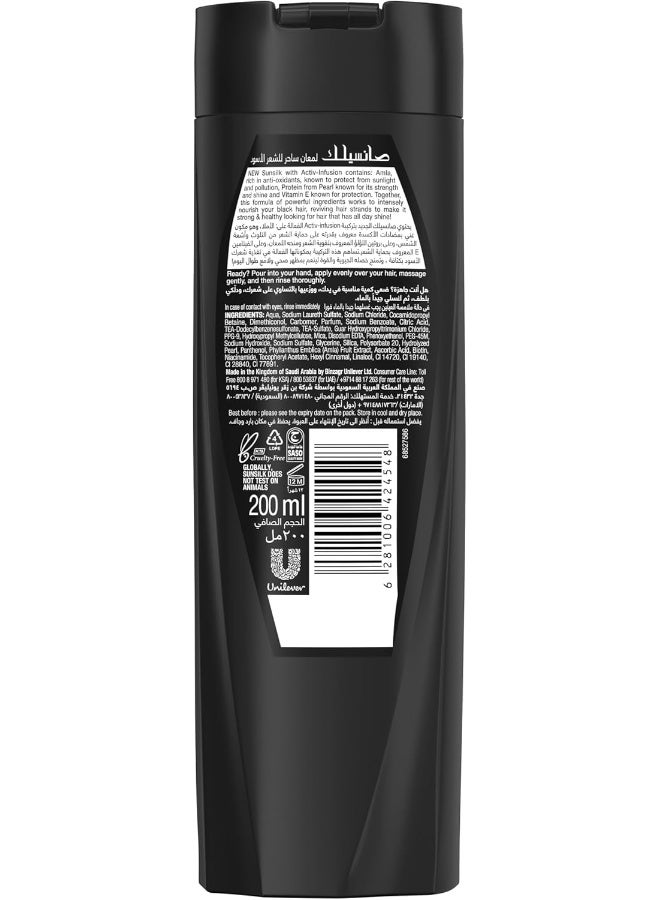 Sunsilk - Black Shine Shampoo 200ml - Image 1