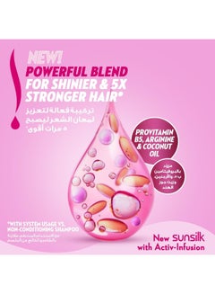 Sunsilk Shampoo Strength And Shine With Provitamin B5 Argenine And Coconut Oil Shine & Strength 400ml  - Image 4