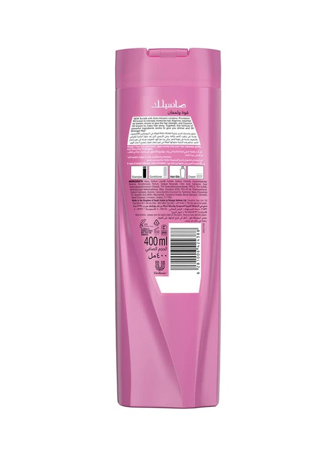Sunsilk Shampoo Strength And Shine With Provitamin B5 Argenine And Coconut Oil Shine & Strength 400ml  - Image 2