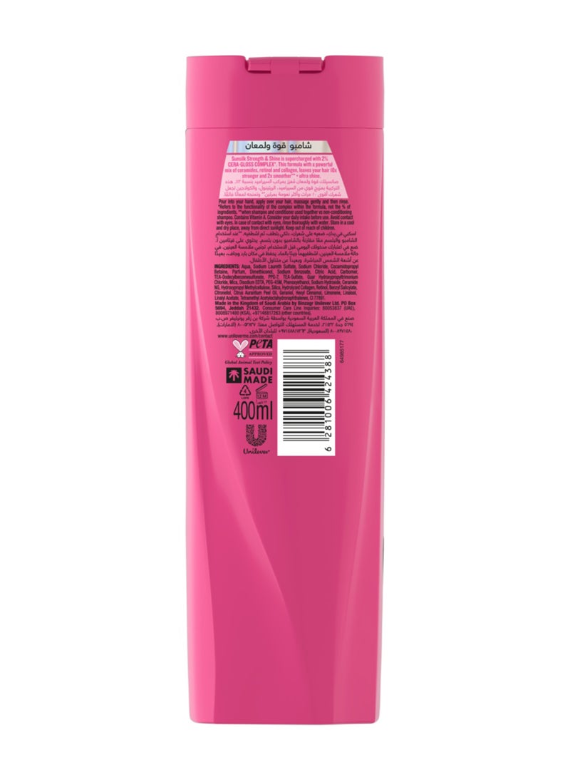 Sunsilk Shampoo Strength And Shine With Provitamin B5 Argenine And Coconut Oil Shine & Strength 400ml - Image 2