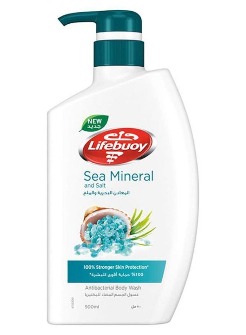 Lifebuoy Sea Mineral And Salt Anti Bacterial Body Wash Sea Minerals 500ml - Image 1