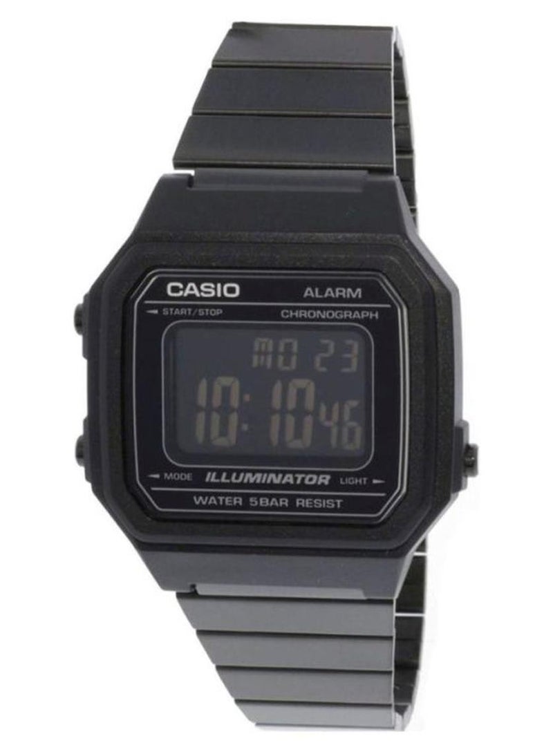 كاسيو ساعة يد رقمية بسوار من الإستانلس ستيل طراز B650WB-1B - مقاس 41 مم - لون أسود - Image 1