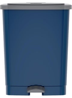 Cosmoplast 17L Step-On Waste Bin With Pedal, Pearl Blue Pearl Blue 20.0Liters  - Image 2