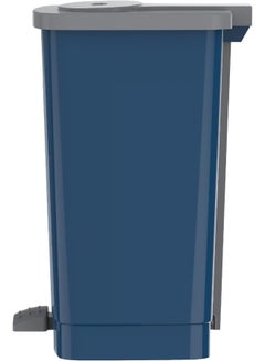 Cosmoplast 17L Step-On Waste Bin With Pedal, Pearl Blue Pearl Blue 20.0Liters  - Image 3