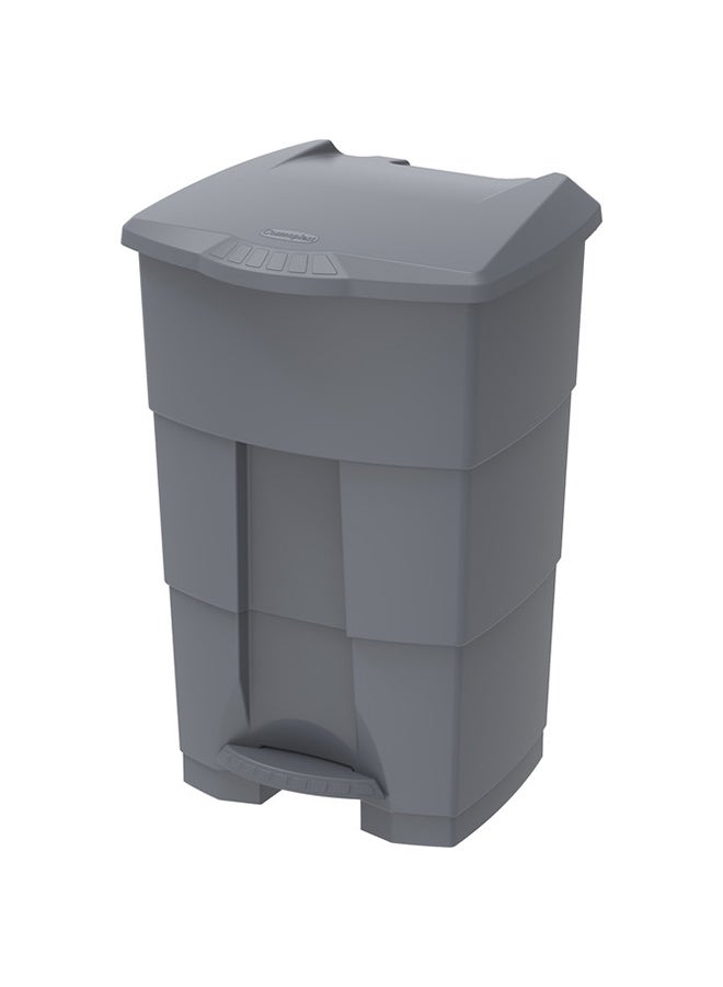 Cosmoplast Step-On Waste Bin With Pedal Plastic 49.5 x 40.5 x 68 cm Grey 70.0Liters 