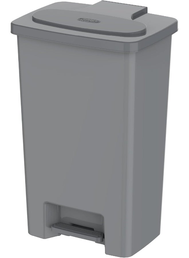 Cosmoplast 80L Step-On Waste Bin With Pedal  Pearl Grey Pearl Grey 80 L 