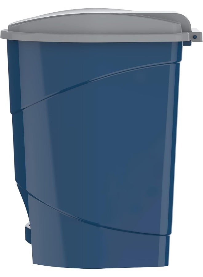 Cosmoplast Plastic Pedal Trash Waste Bin 10 Liters Blue 10.0Liters  - Image 2