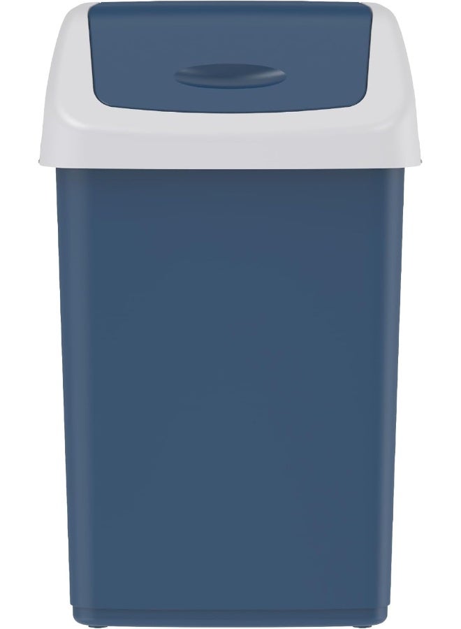 20L Flip-Top Waste Bin With Swing Lid  (Pearl Blue) Pearl Blue 20.0Liters - pnsku/N27041160A/45/_/1728979087/f17c4067-44ca-4626-97a0-d1a652083c01