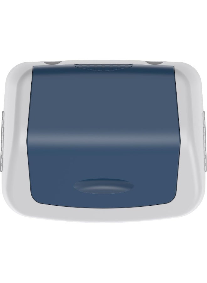 Cosmoplast Plastic Flip Top Swinging Trash Waste Bin 46 Liters with Detachable Swinging Lid Pearl Blue  - Image 5