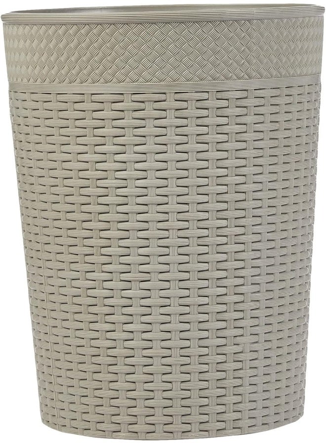 10L Plastic Rattan Wicker Storage Waste Basket (Grey) Grey 10.0Liters - pnsku/N27041249A/45/_/1728979078/ad33f206-14db-498c-ad01-e9cd8716a23d