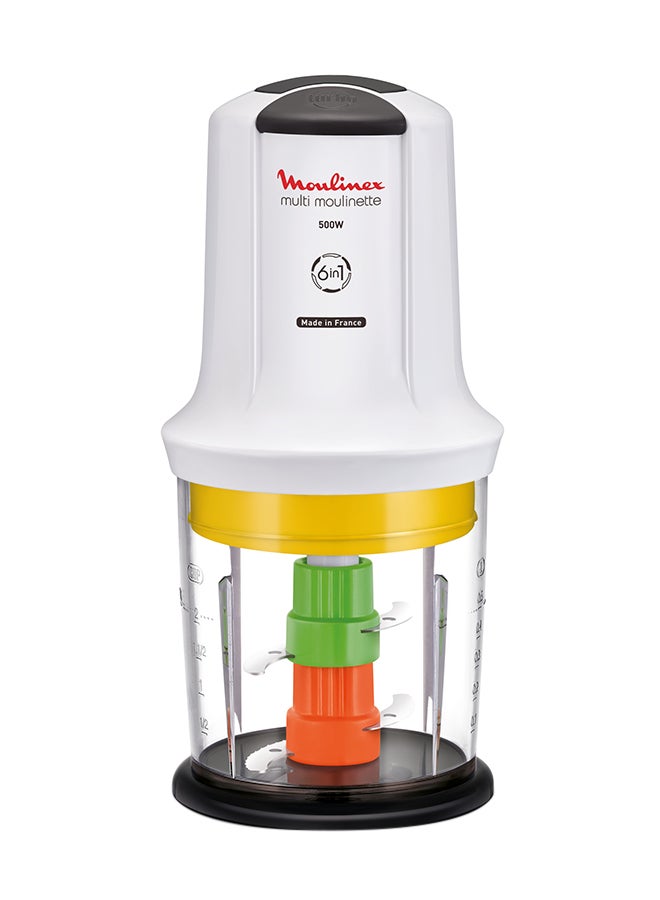 Moulinex - 6-In-1 Multi Moulinette Chopper 500 ml 500 W AT723127 White / multicolor - Image 1