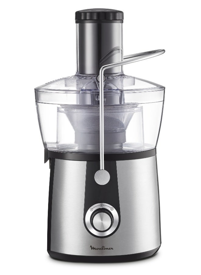 Moulinex Juice Express Centrifugal Juice Extractor, 2 speed, Large capacity, convenient, healthy 800 W JU550D27 White/Black/Clear - Image 2