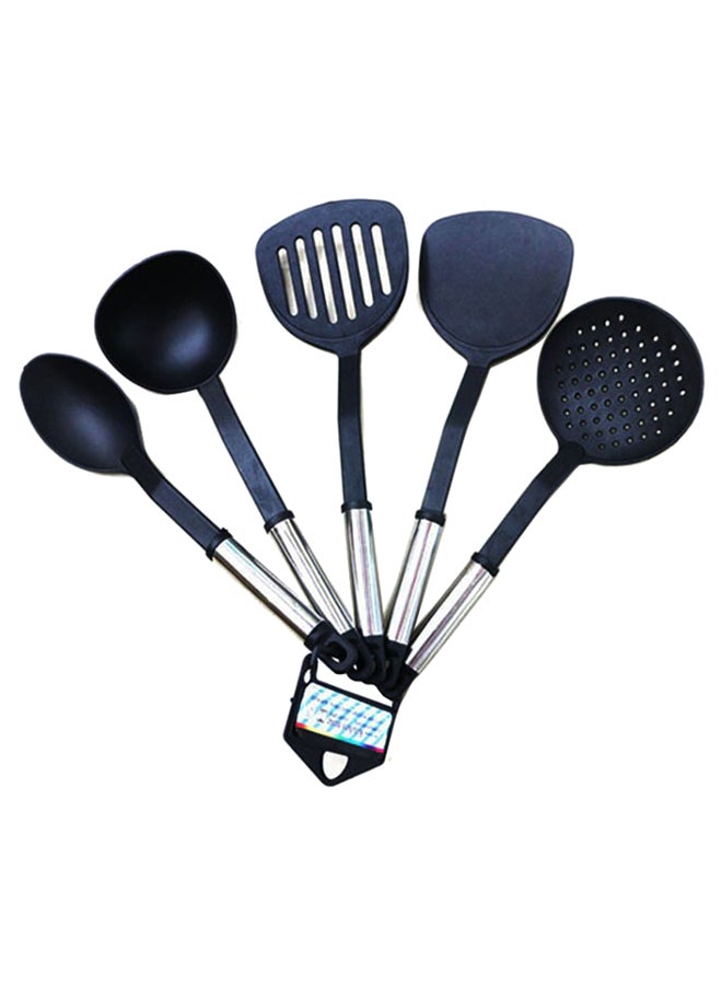 5-Piece Spatula Set Black 35cm
