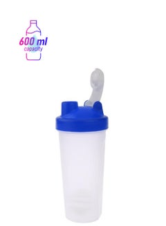 Protein Shaker Blender Mixer Cup Bottle Blue/White 22 x 8cm