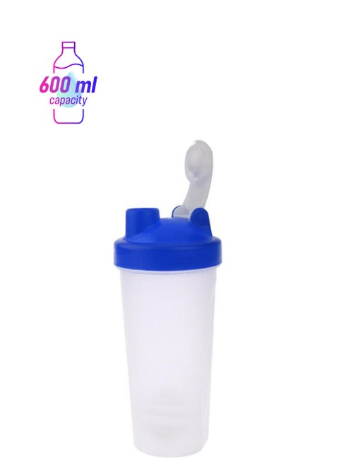 Protein Shaker Blender Mixer Cup Bottle Blue/White 22 x 8cm