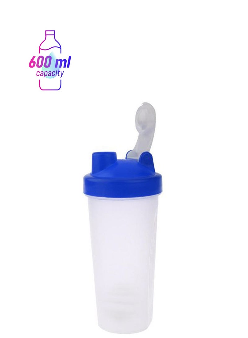 Generic - Protein Shaker Blender Mixer Cup Bottle Blue/White 22 x 8cm - Image 1