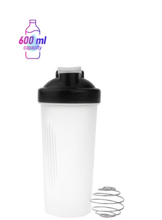 Protein Shaker Blender Mixer Cup Bottle Black/White 22 x 8cm - pnsku/N27050261A/45/_/1747911067/45cc6499-d1f8-4d5c-92e7-b494fd92bed2