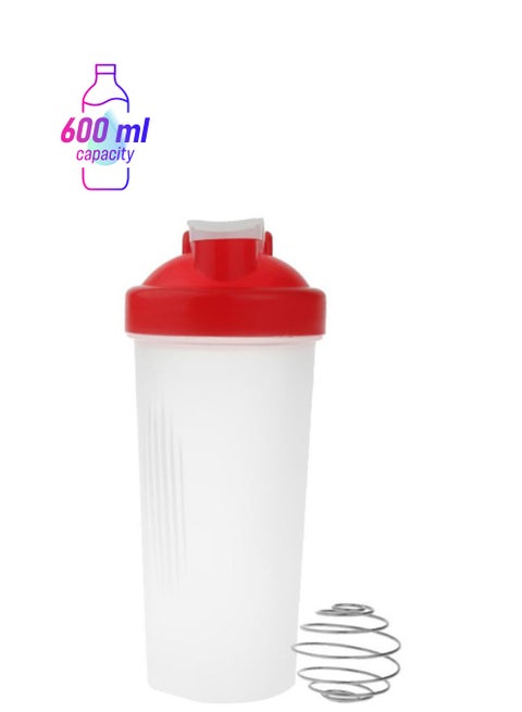 Protein Shaker Blender Mixer Cup Bottle Red/White 22 x 8cm