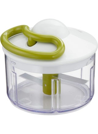 Manual Food Chopper | 5-Second Chopper 500 Ml | Quick And Easy To Use | Stainless Steel Blades | Secure | Versatile Results | White/Dark Citronnelle | 2 Years Warranty | K1330404 White/Dark Citronnelle 500ml - pnsku/N27054892A/45/_/1744181822/ac38b070-3e38-44f7-b464-ce9aa7a395a7