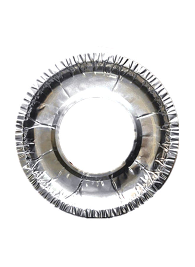 10-Piece Gas Stove Anti Oil Cover Silver