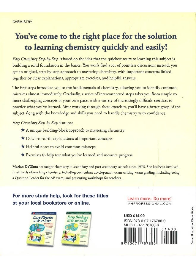 Easy Chemistry Step-By-step Paperback English by Marian DeWane - 01 August 2014 - Image 2