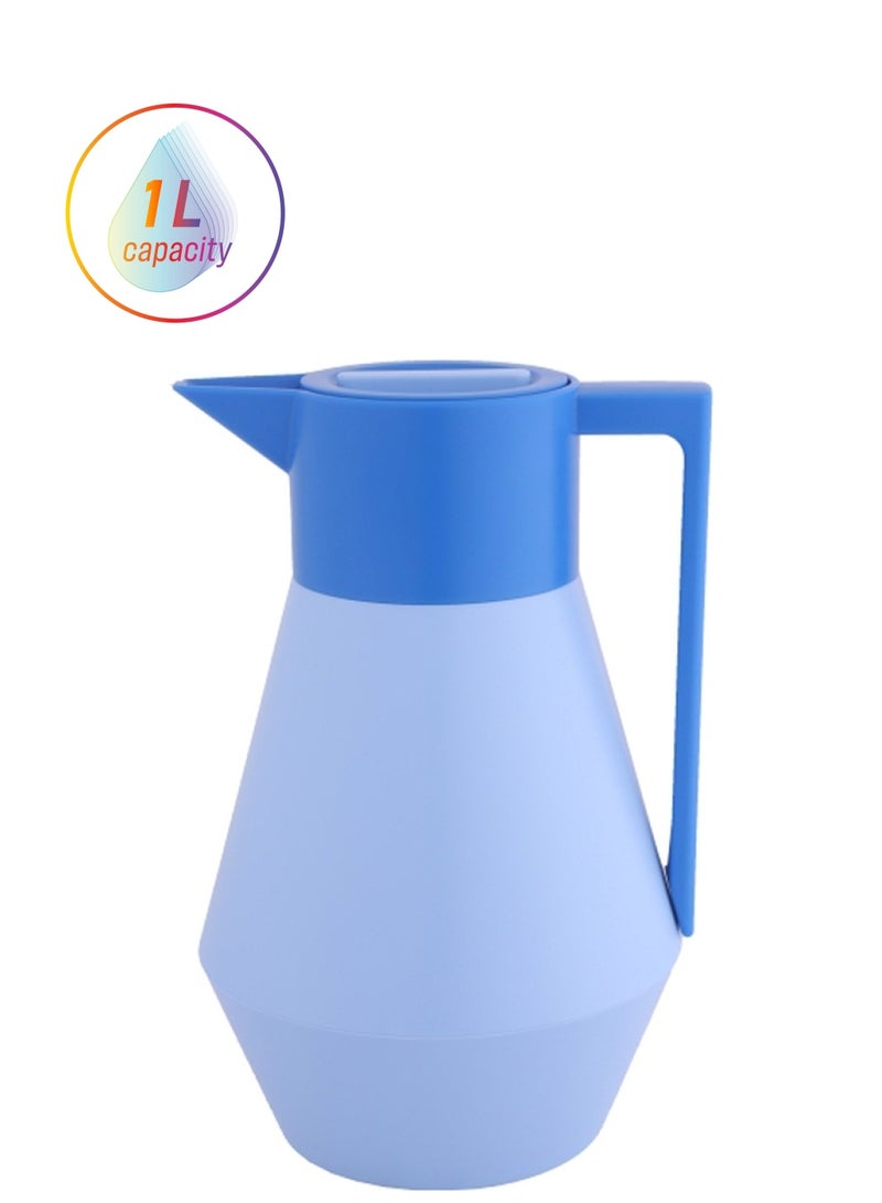 Deva - Coffee And Tea Vacuum Flask, 1L Blue - Image 1
