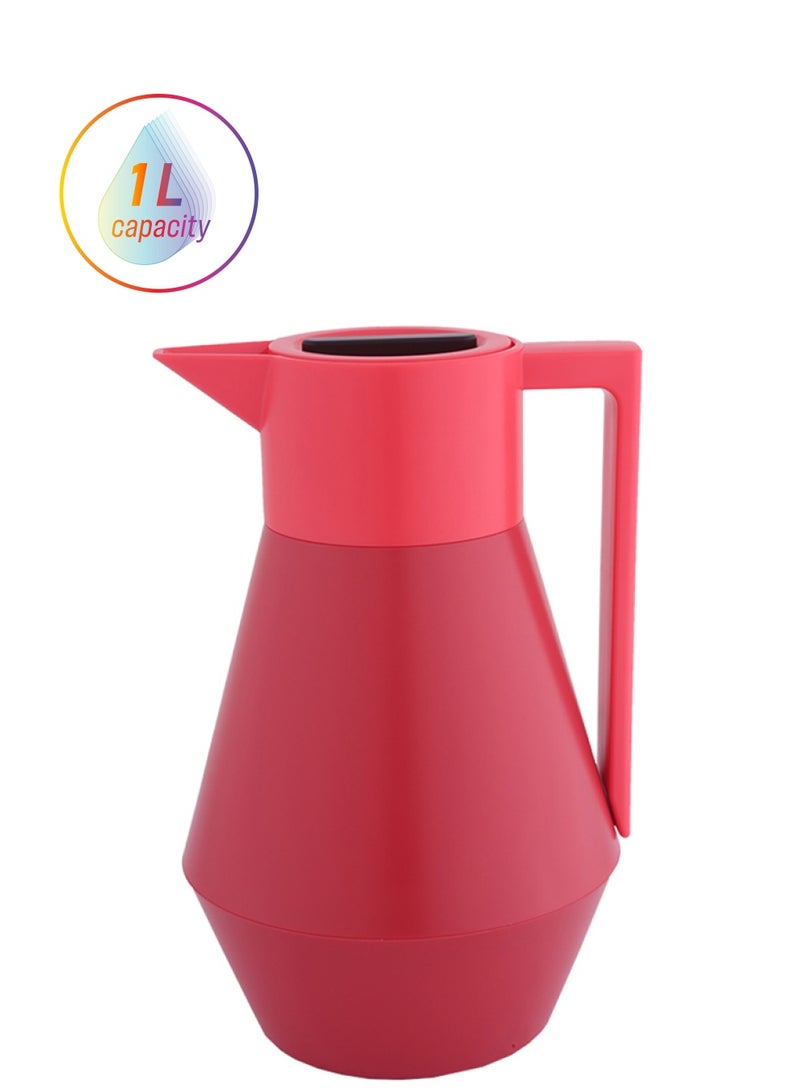 Deva Coffee And Tea Vacuum Flask, 1L Red 