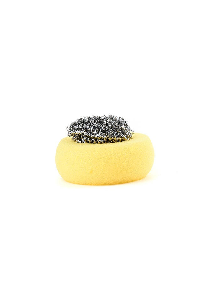 Scotch Brite Scotch-Brite Stainless Steel Metal Spiral Scrub Sponge Yellow/Silver - Image 3