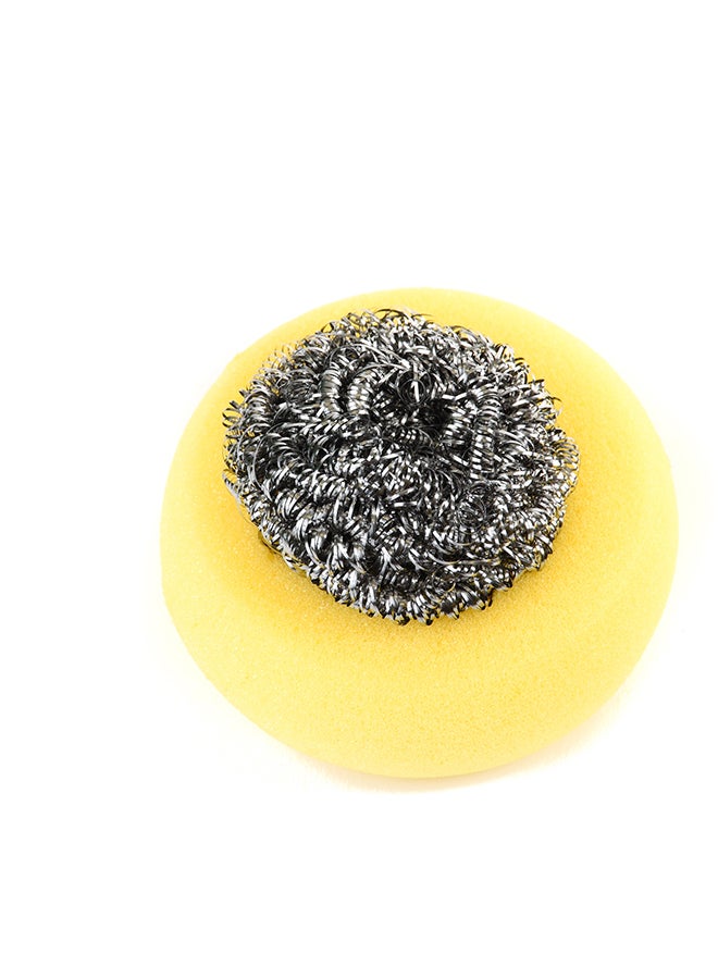 Scotch Brite Scotch-Brite Stainless Steel Metal Spiral Scrub Sponge Yellow/Silver - Image 2
