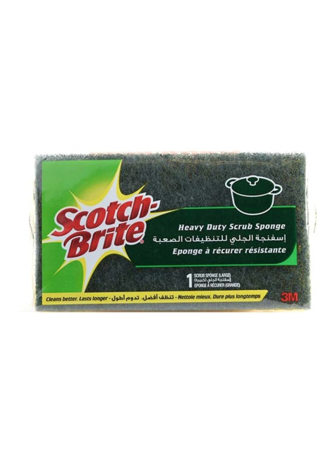 Scotch Brite Heavy Duty Classic Flat Laminate XXL Scrub Sponge, 1 unit/pack | Kitchen sponge | Dish sponge | Scrub | General Purpose Cleaning | Food Safe | Non-Rusting | Kitchen, Garage, Outdoor Yellow/Green - Image 4