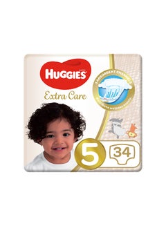 Extra Care, Size 5, 12 -22 kg, Value Pack, 34 Diapers