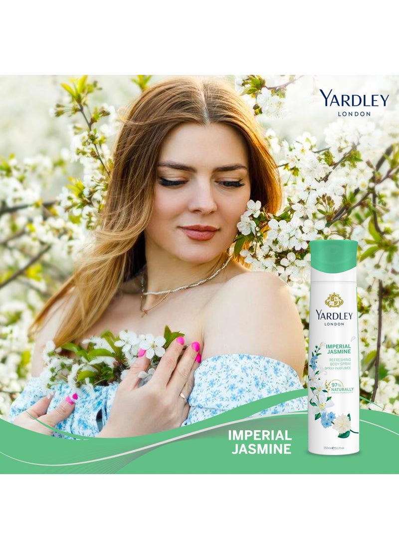ياردلي بخاخ الجسم برائحة الياسمين الإمبراطوري 150ملليلتر - Image 3