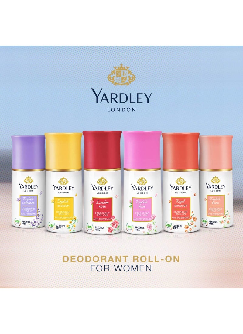 Yardley English Lavender Talc Roll-On Deodorant 50ml - Image 4