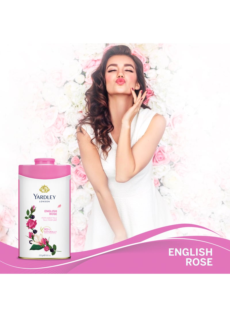 Yardley English Rose Perfumed Talc 125grams - Image 3